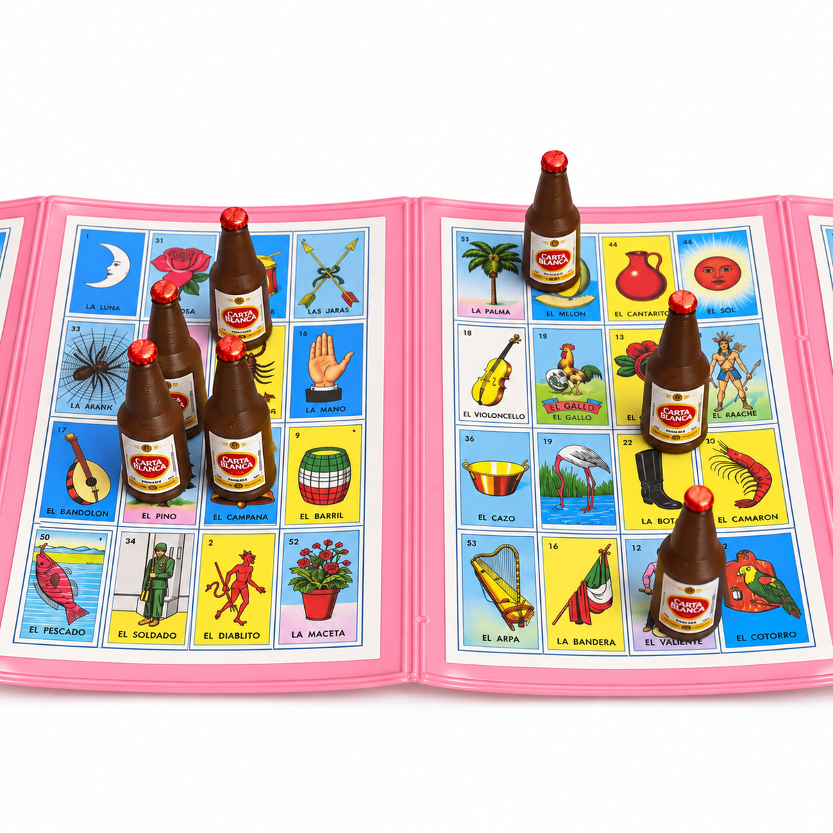 Ficha de Lotería Cerveza Carta Blanca Caguama – Impresión 3D 🍺🤎