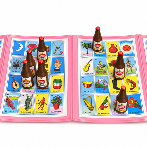 Ficha de Lotería Cerveza Carta Blanca Caguama – Impresión 3D 🍺🤎