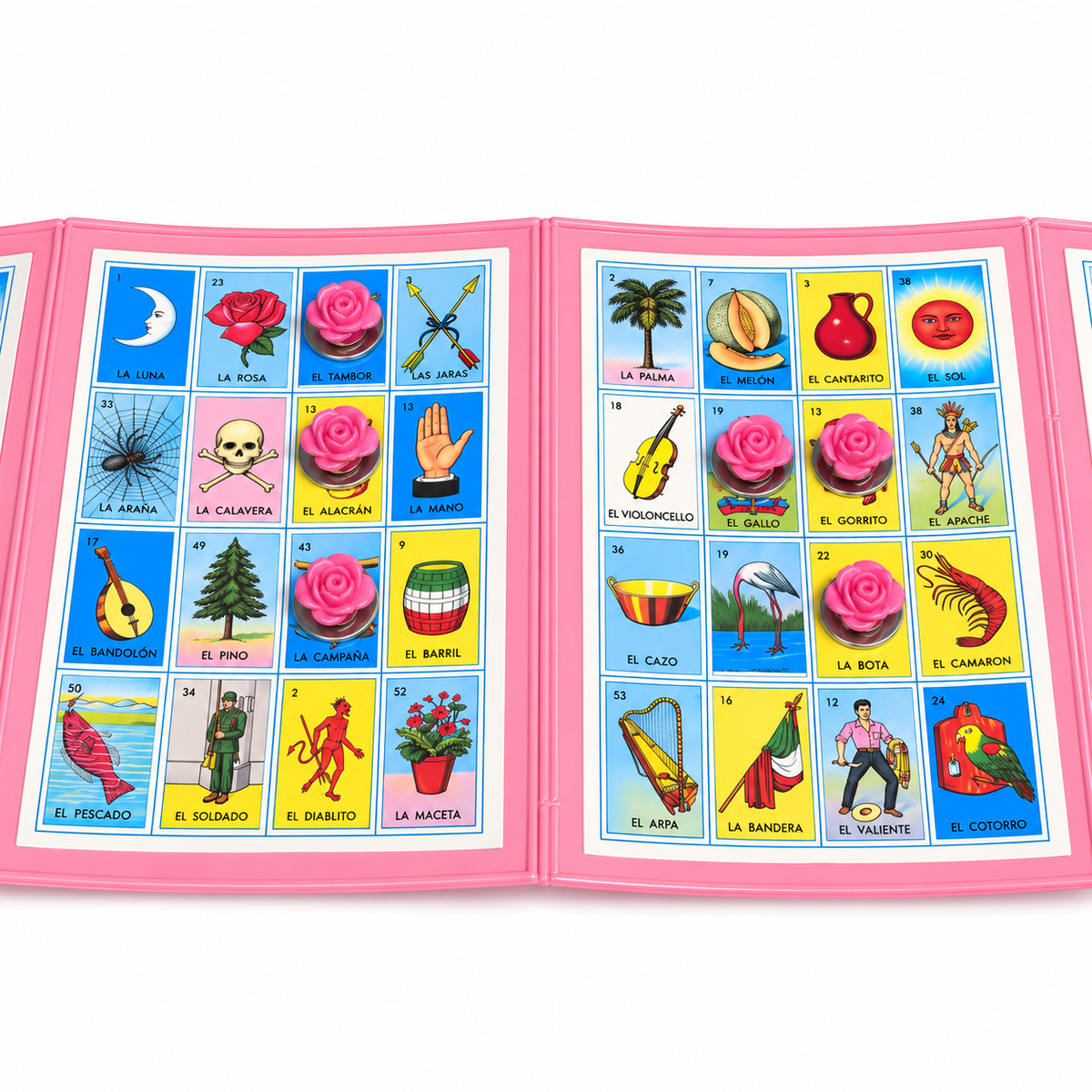Ficha de Lotería Flor Rosa – Impresión 3D 🌸💖